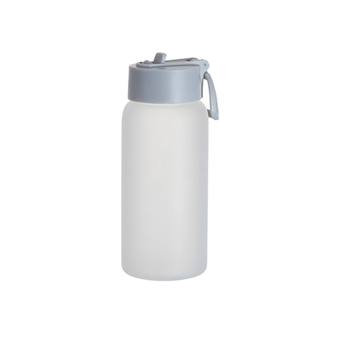 Pearl Coating™ 25oz Sublimation Frosted Glass Sports Bottle with Grey Straw Lid - Pack of 6 - Joto Imaging Supplies Canada
